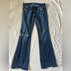 American Eagle Outfitters Dark Blue Flare Jeans